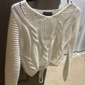Off White Knitted Long Sleeve